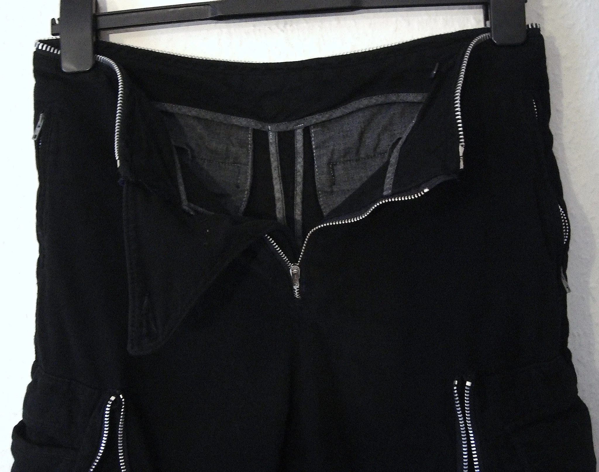 1999 Bondage Trousers with Cargo Pockets and Zipper Details