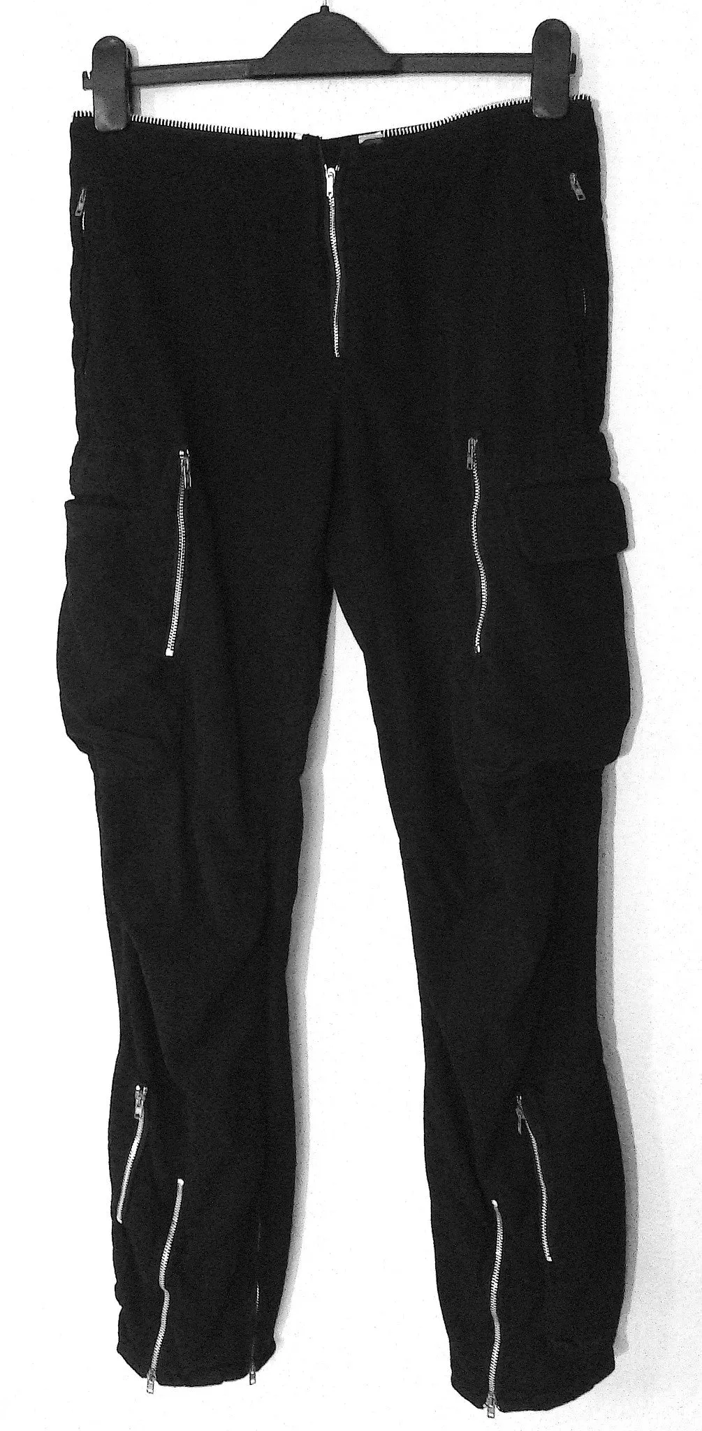 1999 Bondage Trousers with Cargo Pockets and Zipper Details