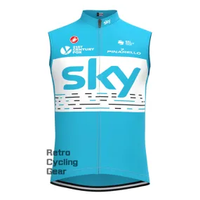 2018 blue sky Retro Cycling Vest