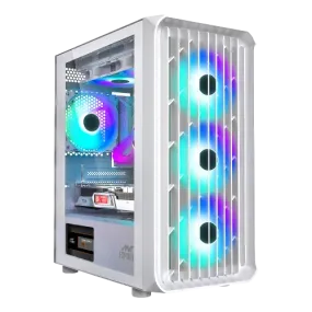 ANT ESPORTS 205 AIR MID-TOWER ATX CABINET WHITE