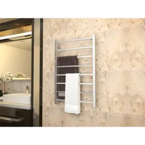 ANZZI Bell 8-Bar Stainless Steel Wall Mounted Electric Towel Warmer Rack