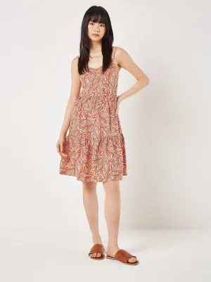 APRICOT - Geo Leaf Pintuck Mini Dress - 821842 - FINAL SALE