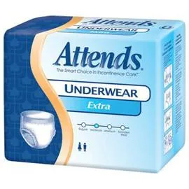 Attends Underwear Extra Absorbent Medium 34"- 44" - One pkg of 25 each