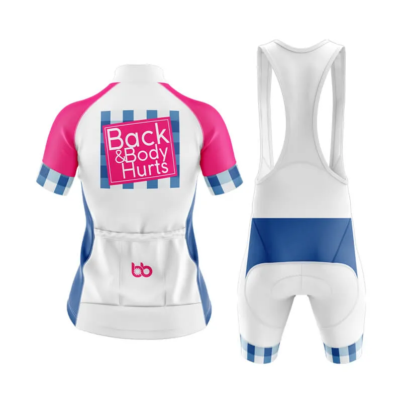 Back & Body Hurts (V2-White) Club Cycling Kit