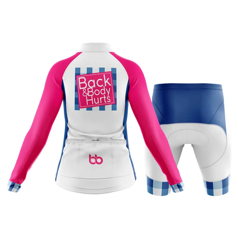 Back & Body Hurts (V2-White) Club Cycling Kit