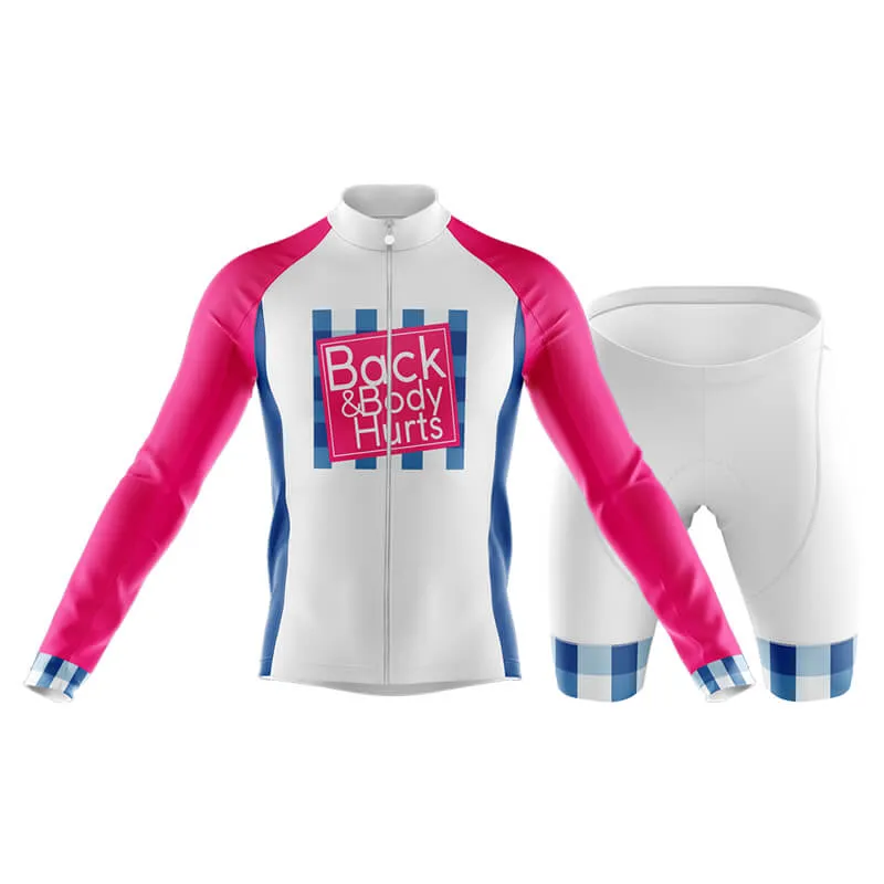 Back & Body Hurts (V2-White) Club Cycling Kit