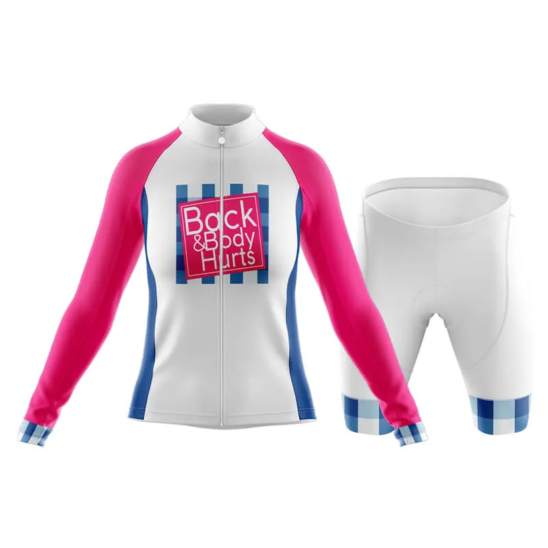 Back & Body Hurts (V2-White) Club Cycling Kit