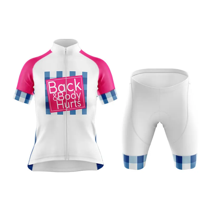 Back & Body Hurts (V2-White) Club Cycling Kit