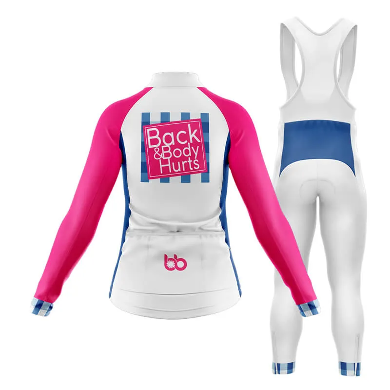 Back & Body Hurts (V2-White) Club Cycling Kit