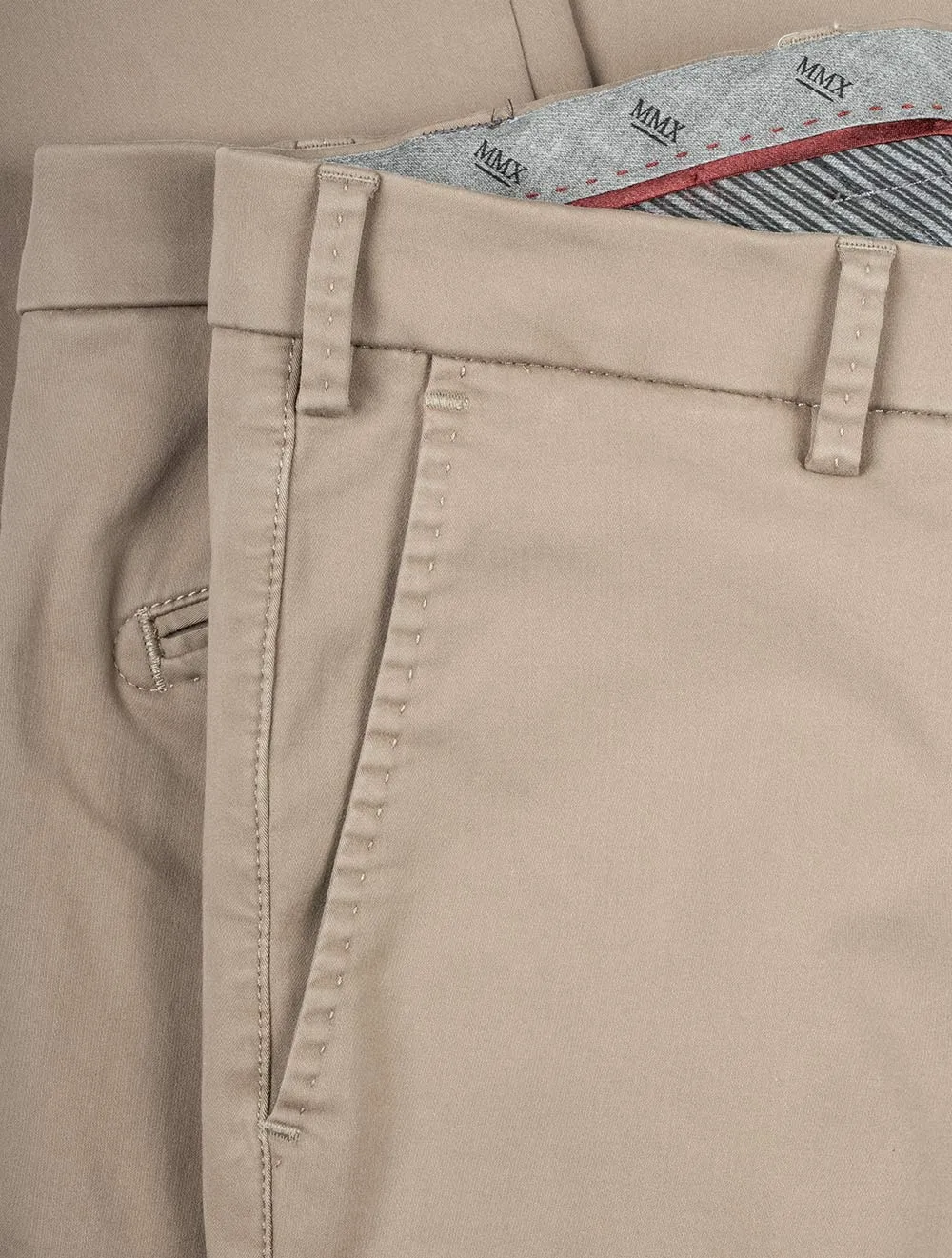 Beige Lupus Cotton Chino