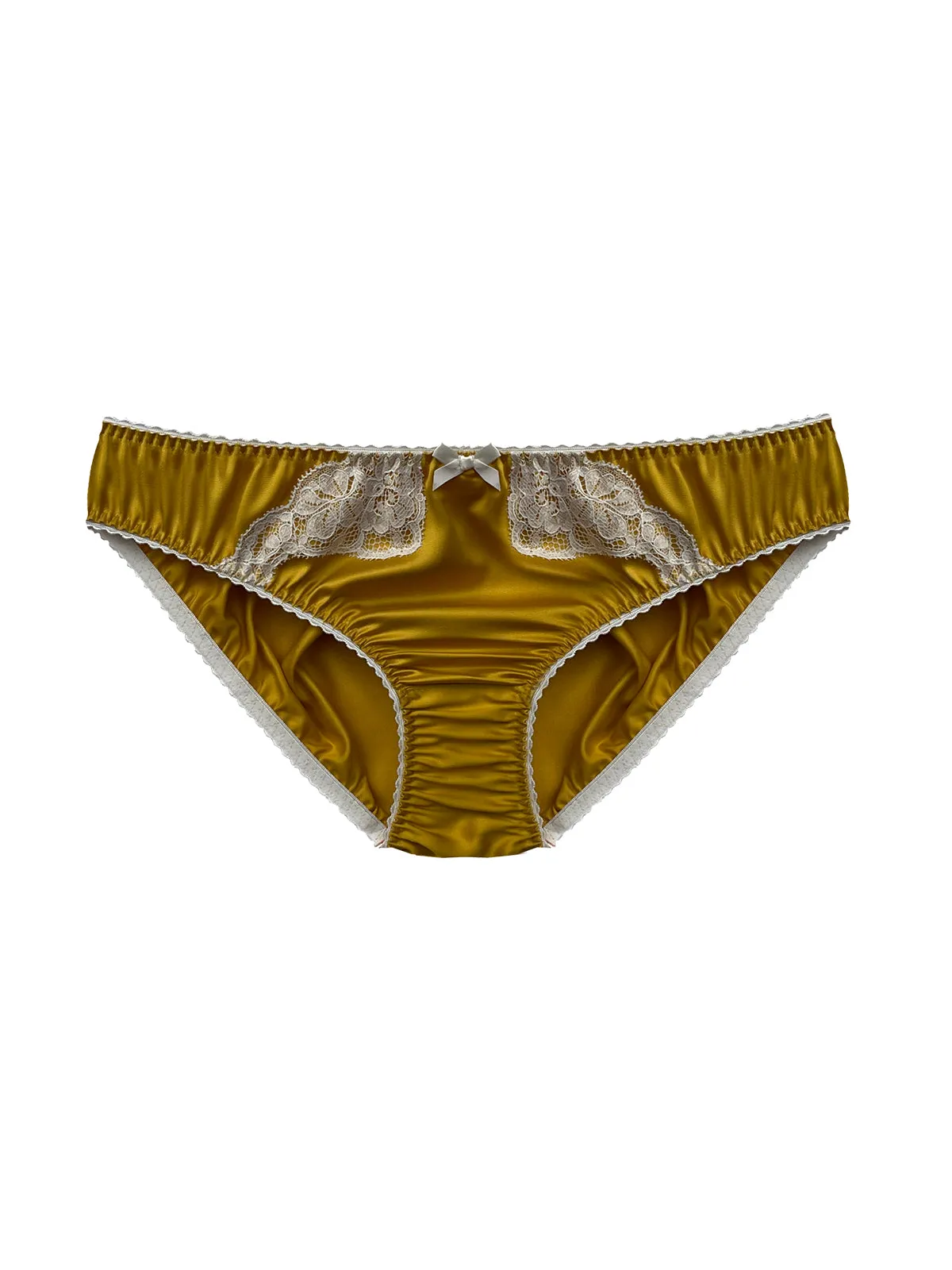 Bella Yellow Organic Bamboo Silk Knicker