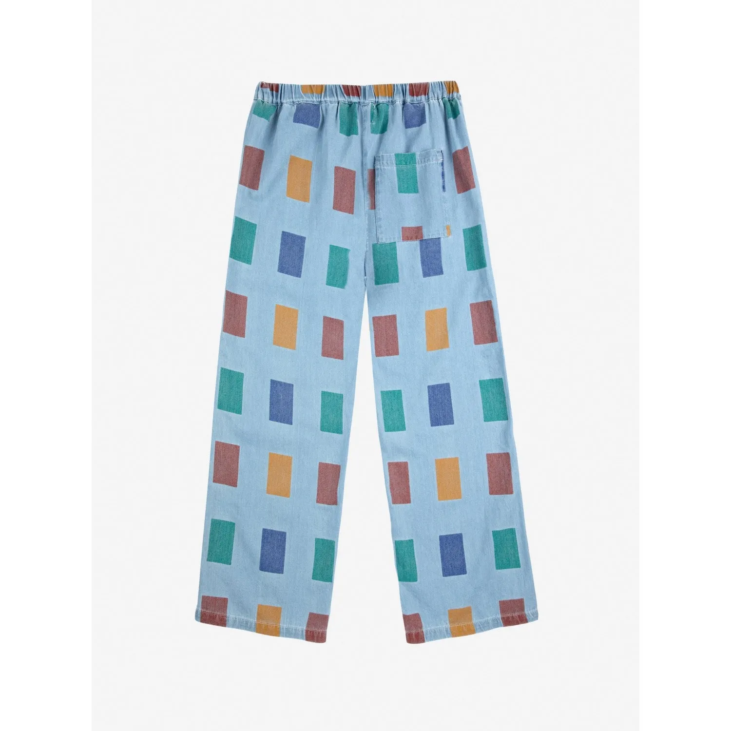 Bobo Choses Light Blue Color Game All Over Baggy Pants