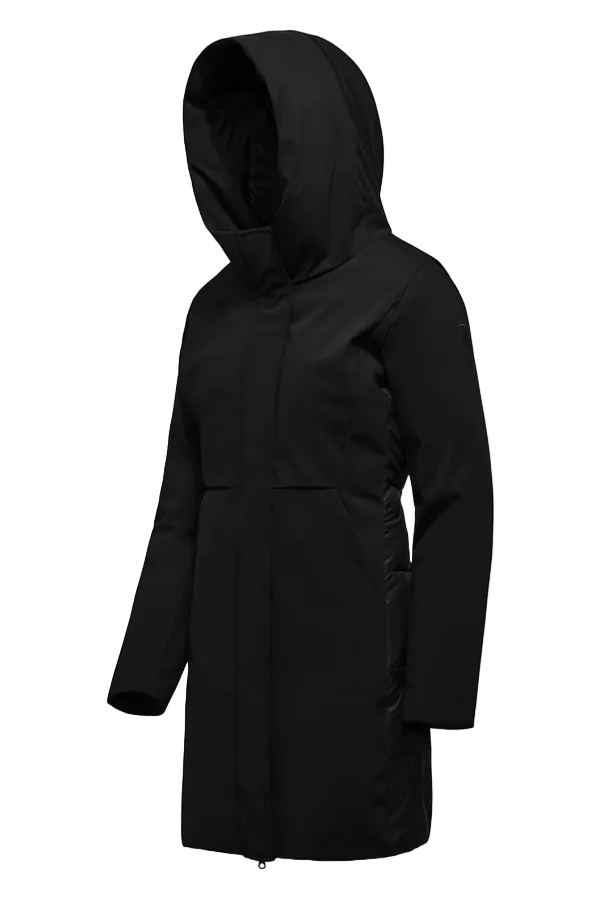 Bomboogie Parka lungo avvitato con cappuccio da donna CW8084TNM3 90 nero