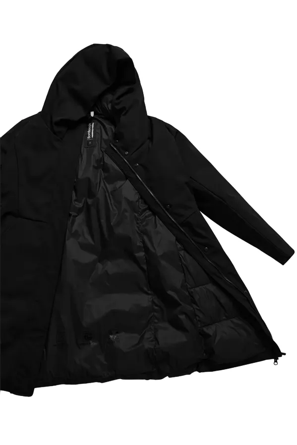 Bomboogie Parka lungo avvitato con cappuccio da donna CW8084TNM3 90 nero