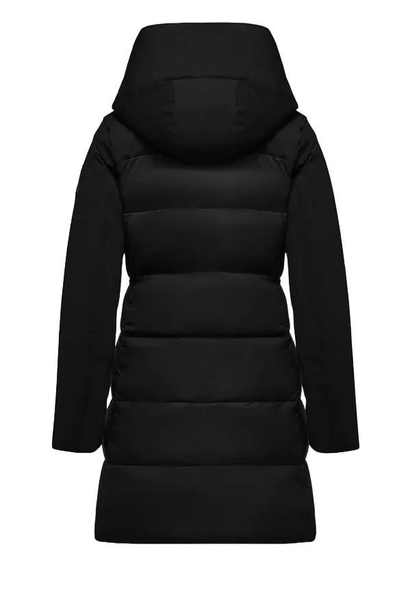 Bomboogie Parka lungo avvitato con cappuccio da donna CW8084TNM3 90 nero