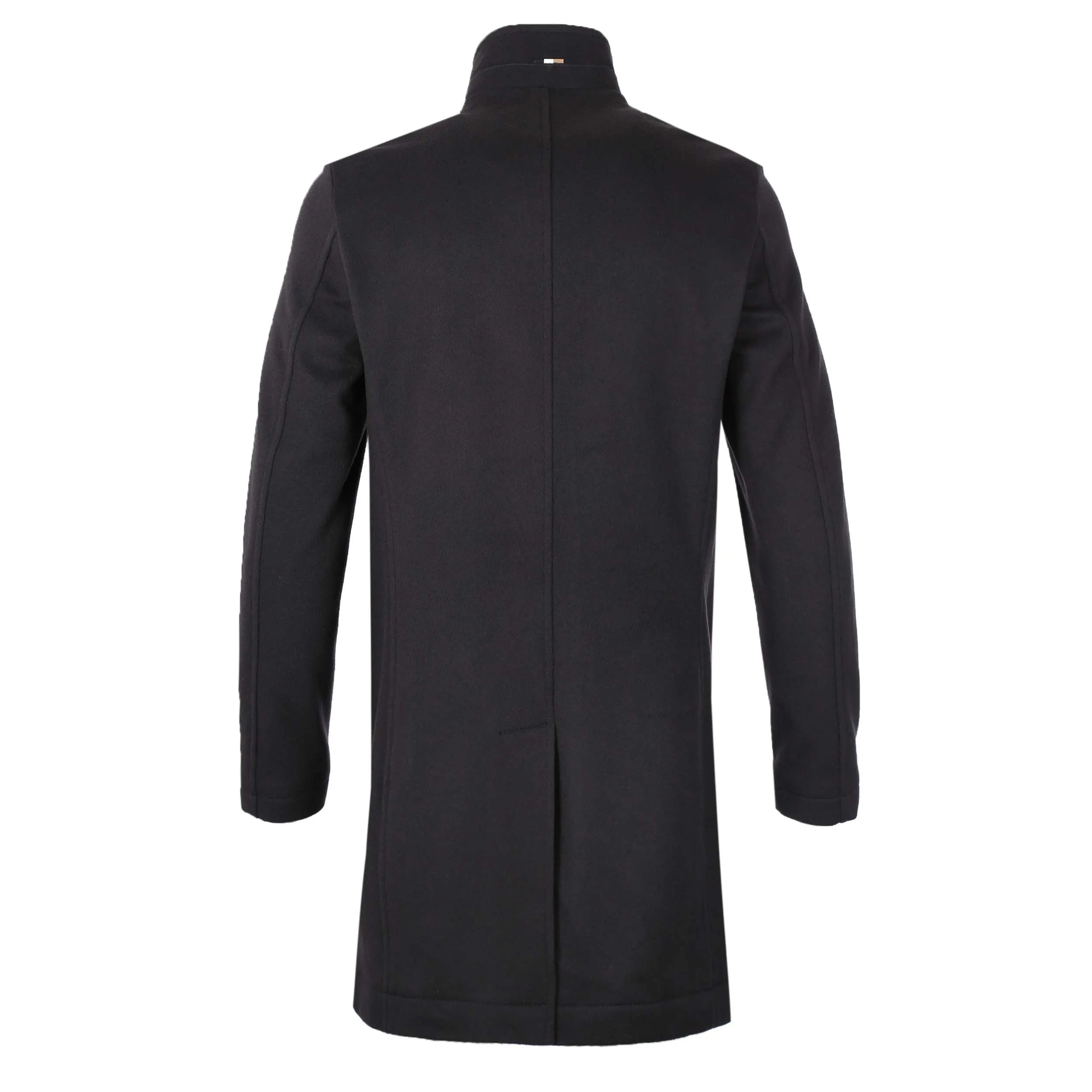 BOSS H Hyde Standup C 234 Overcoat in Dark Blue