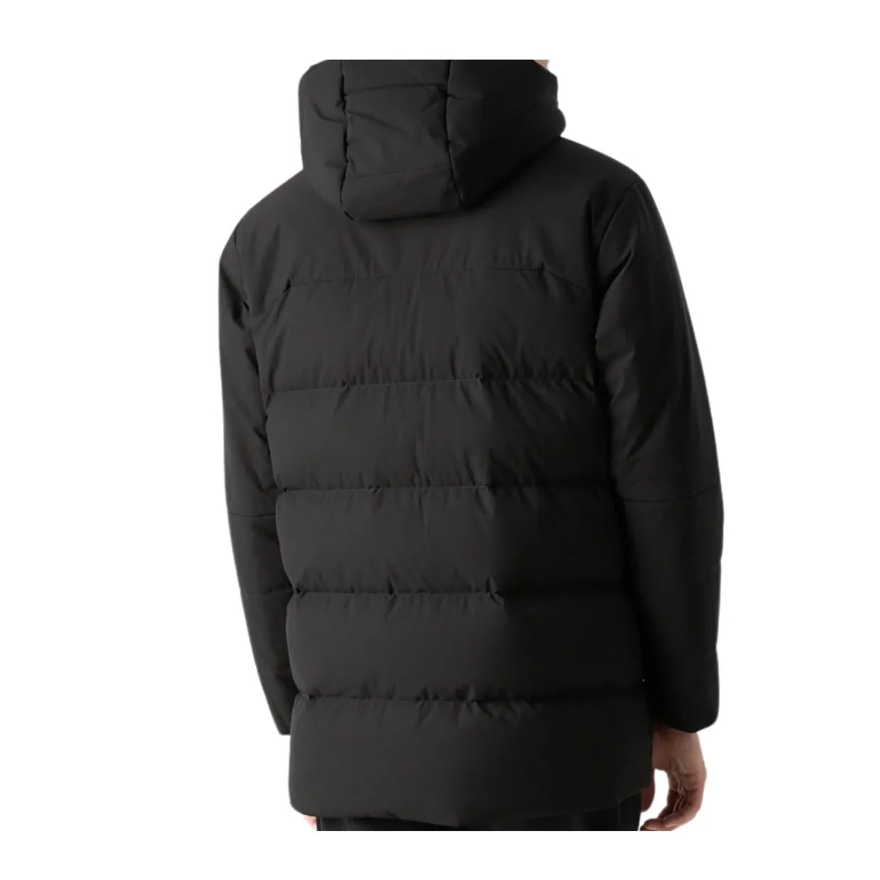 BOSS J_Havoc Water-Repellent Black Down Parka Jacket