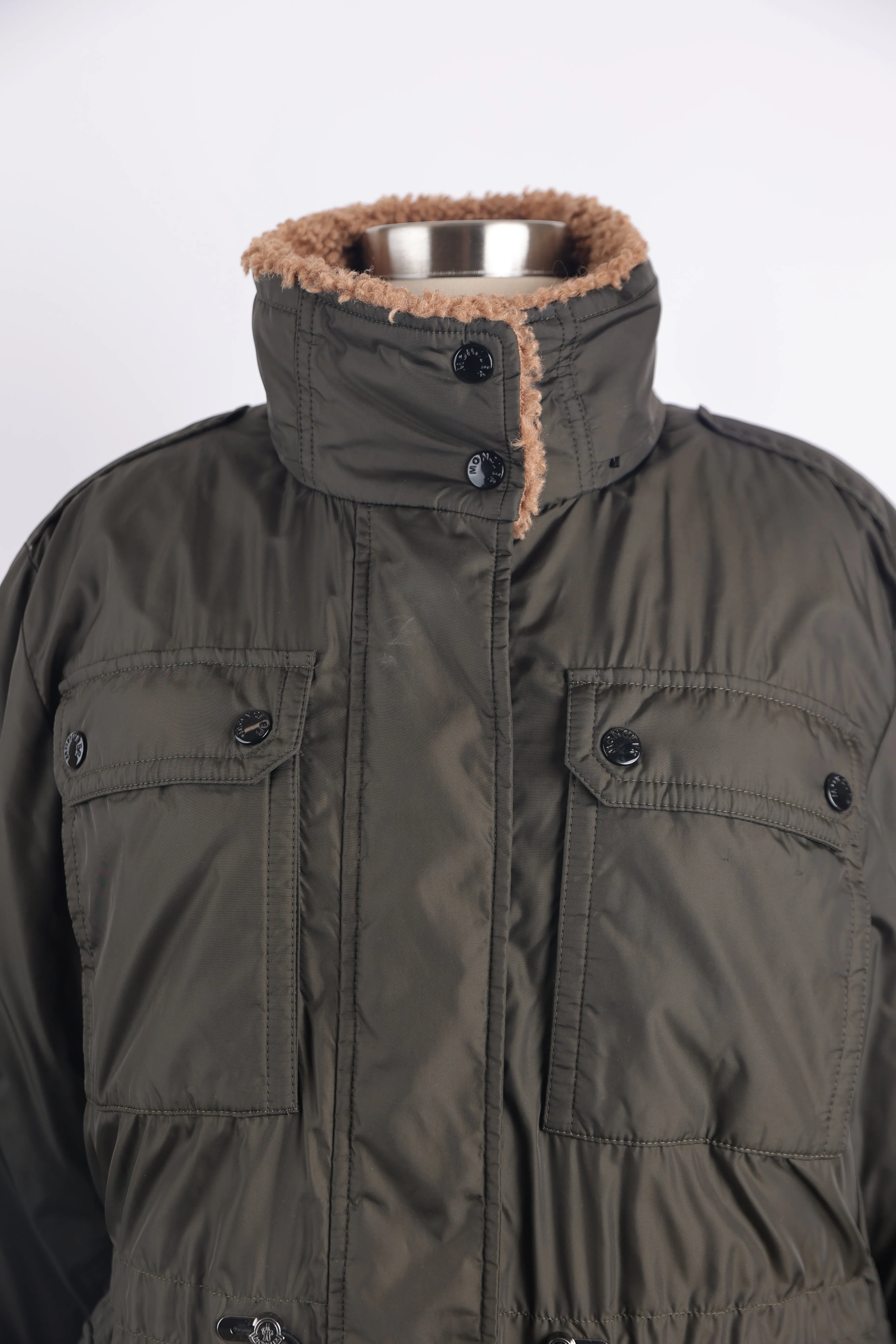 Brutet Down Parka W/ Shearling Trim