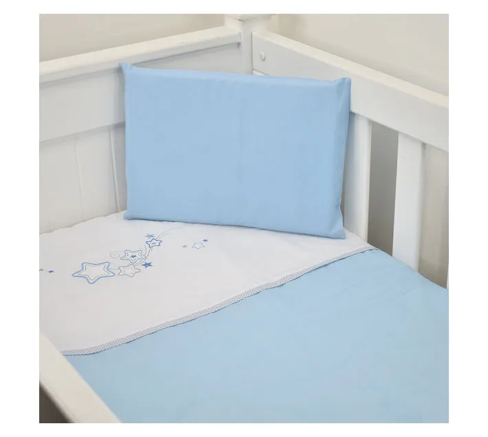 Cabbage Creek 3 Piece Baby Cot Linen Set - Blue Stars