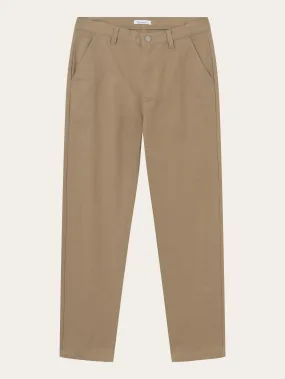 CALLA tapered mid-rise canvas workwear pants - Kelp melange