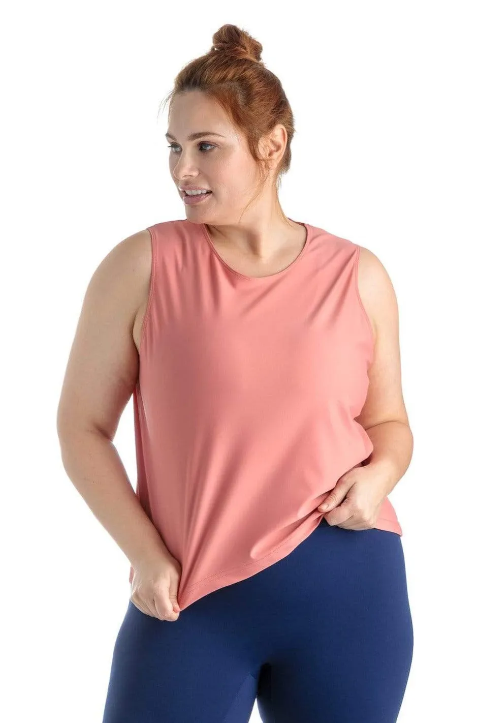 Camisole de Sport La Layback Taille Plus (Rose-Terracotta) de MOOV Activewear