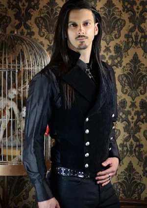 CAVALIER VEST - BLACK VELVET