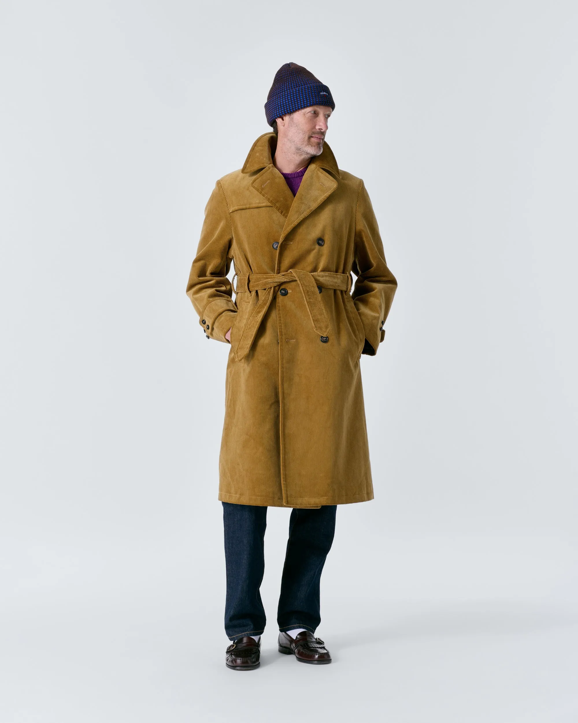 Corduroy Trench Coat