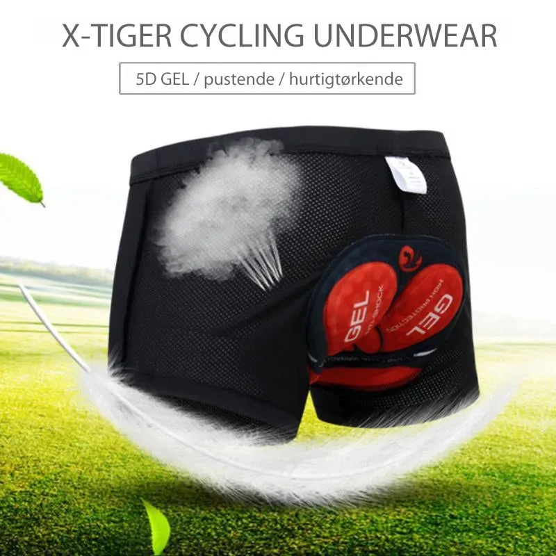 Cycling underwear with gel pad for men - comfort