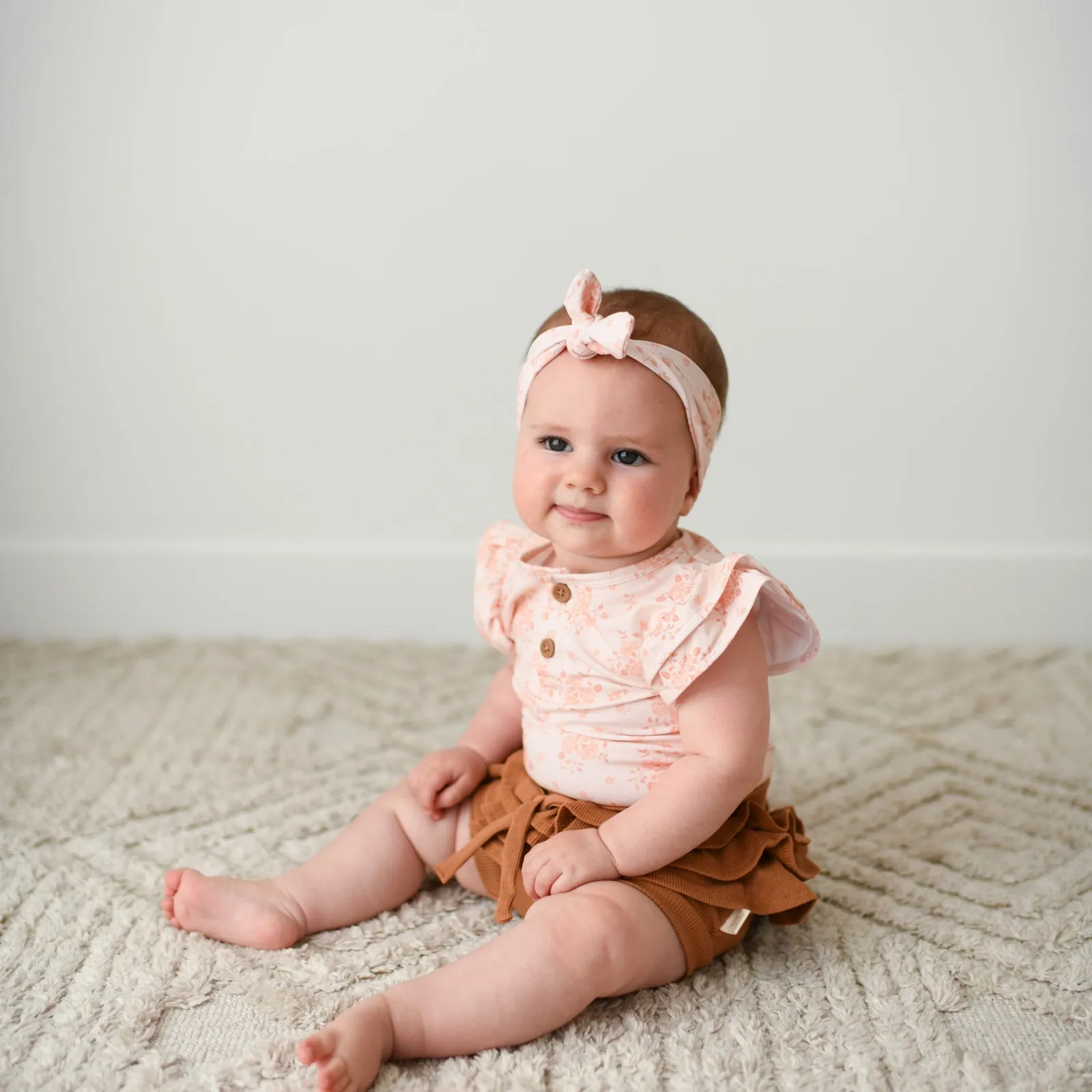 DESERT BRONZE rib organic cotton high waisted bloomers