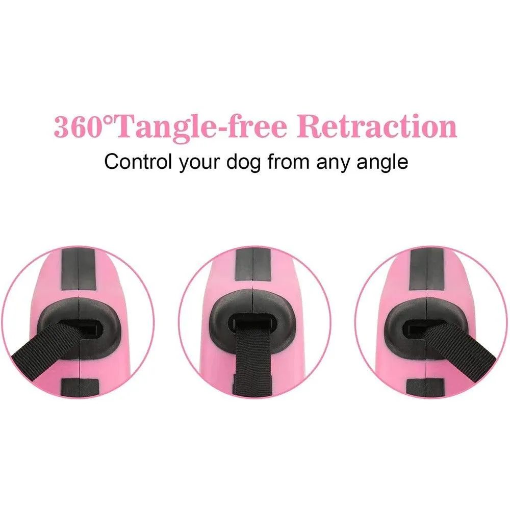 Durable Retractable Dog Leash 3m & 5m