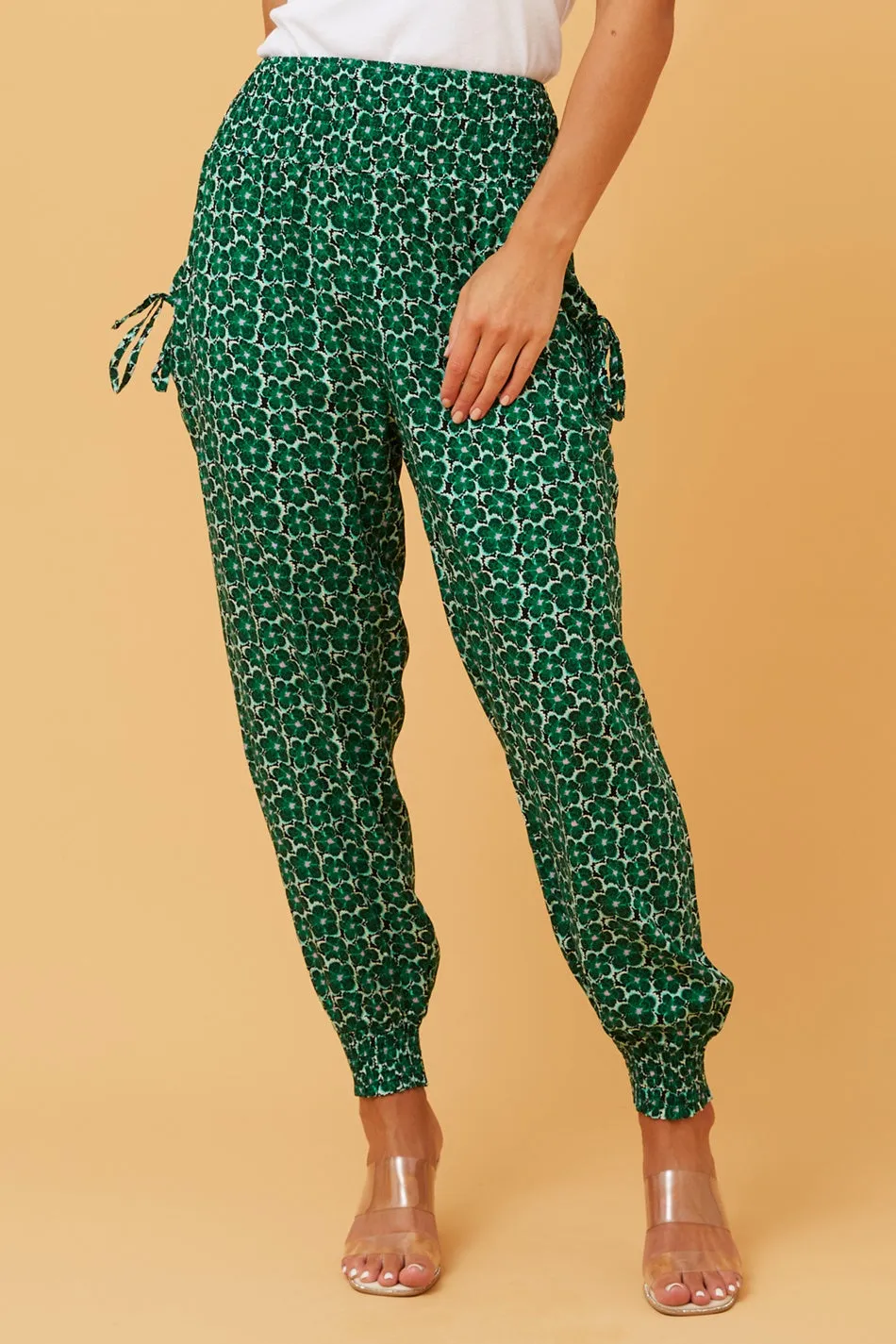 FLORAL PRINT BOHO HAREM PANTS