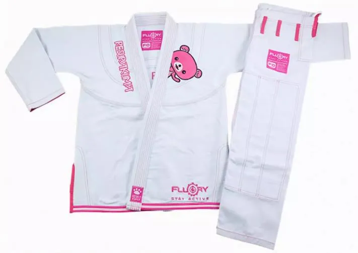 FLUORY BJJF13 JIU JITSU GI JUNIOR SIZE XS-XL WHITE