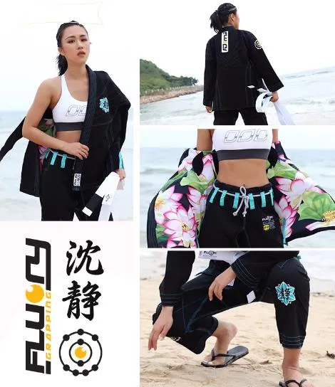 FLUORY BJJF18 JIU JITSU GI WOMAN SIZE F0-F2 3 Colours