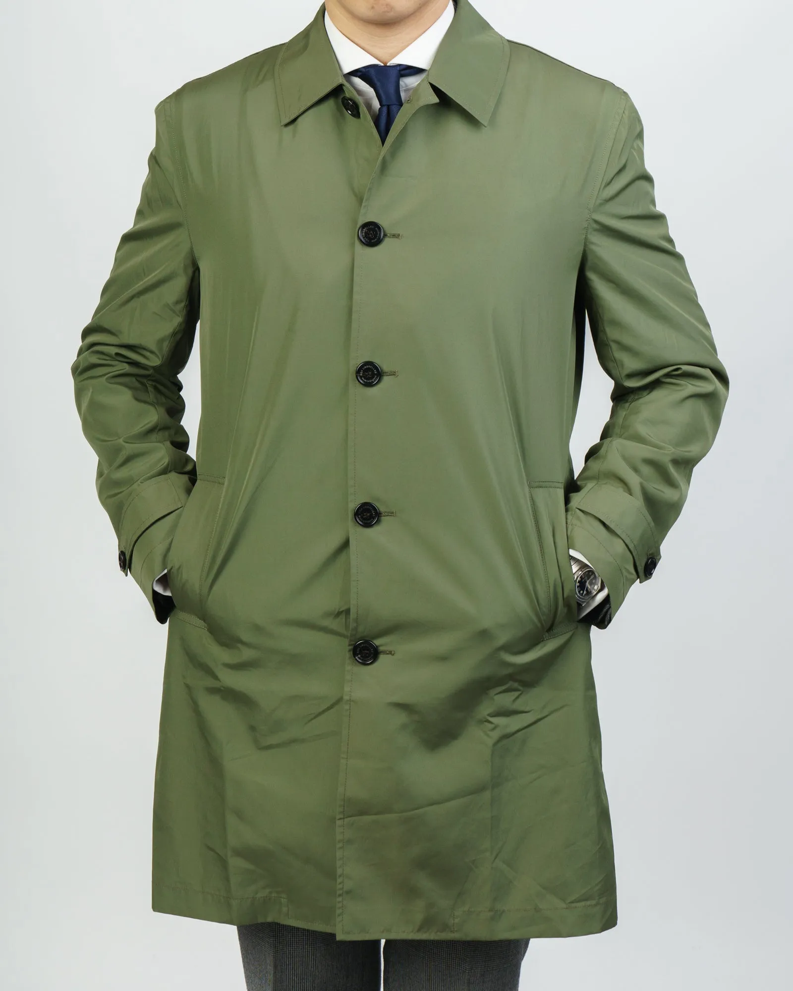 Fox Umbrellas Olive Green Ultra Lightweight Packable Raincoat