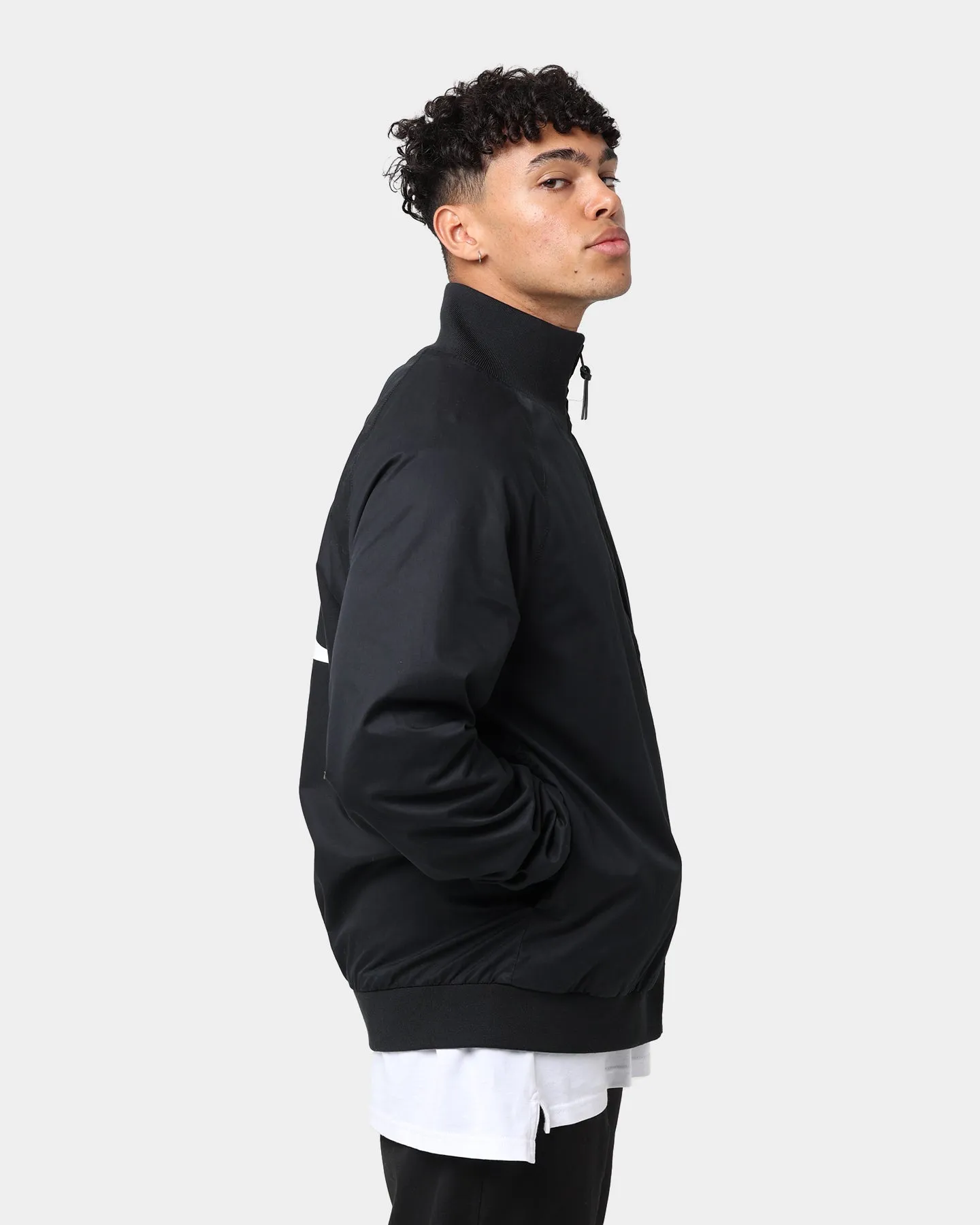 Fred Perry Graphic Print Zip Through Jacket Black