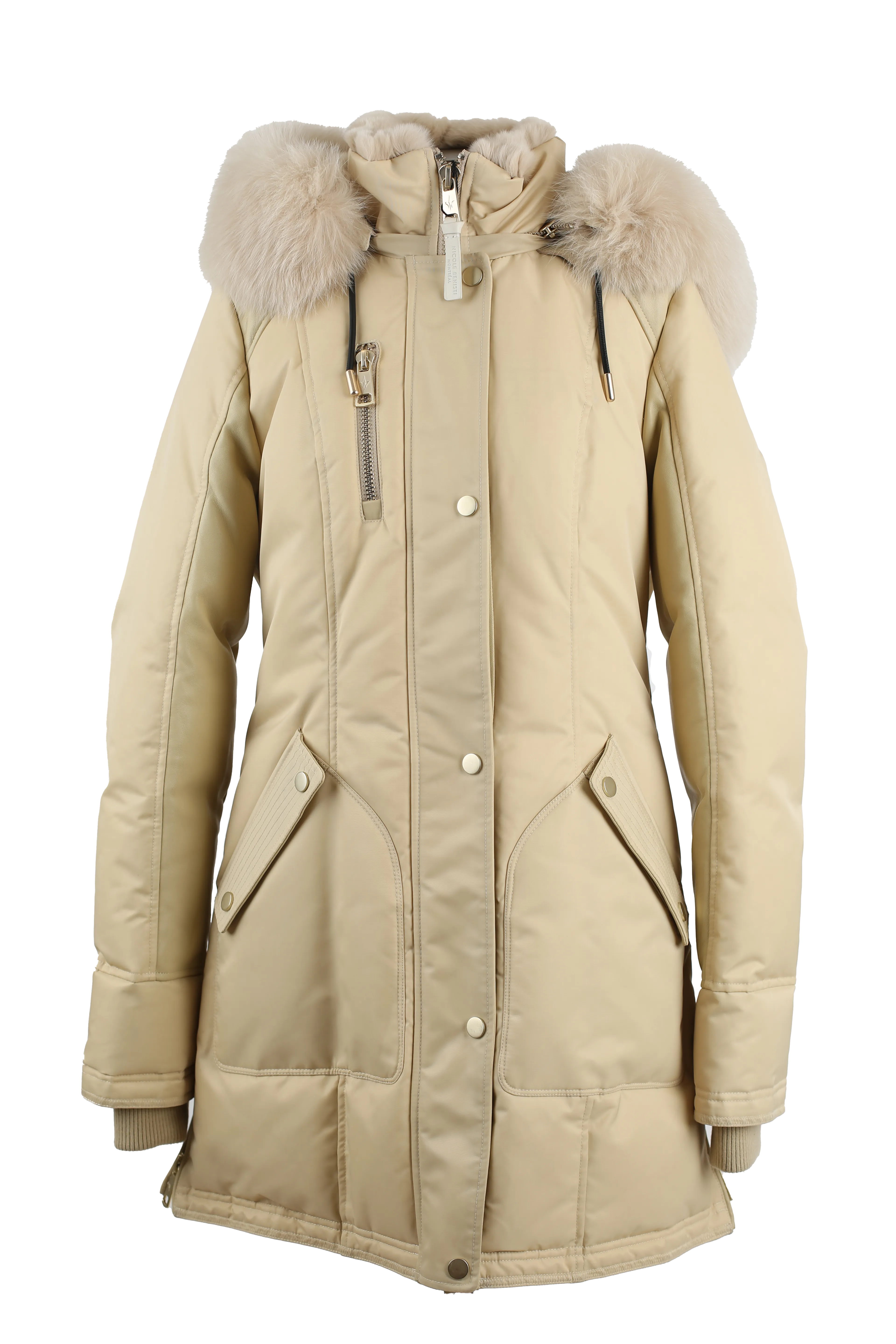 Fur & Down Lined Parka W/ Removable Fur Hood