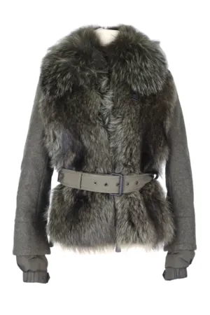 Fur Front Down Filled Puffer Jacket