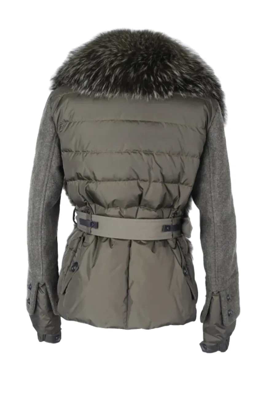 Fur Front Down Filled Puffer Jacket