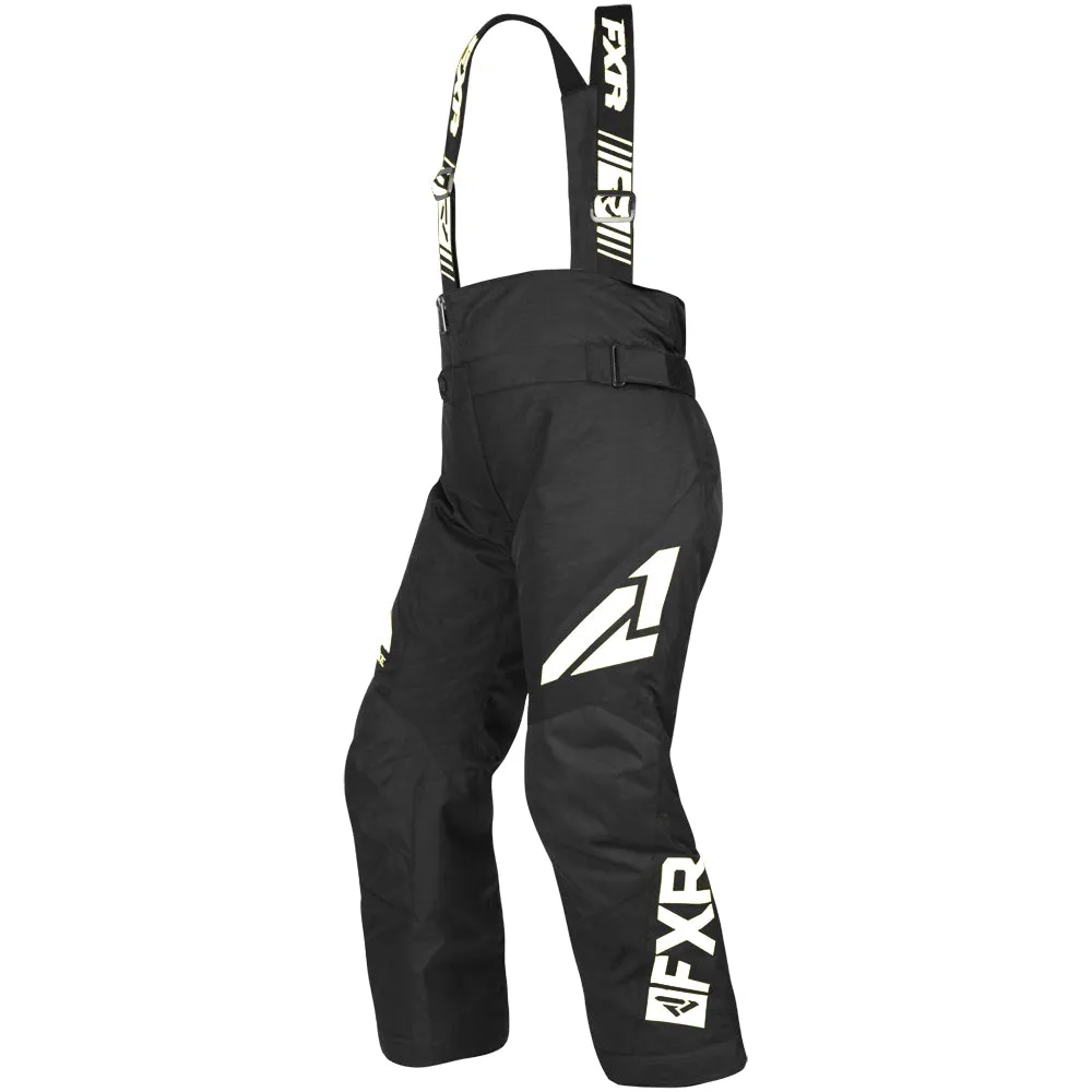 FXR Child Clutch Snowmobile Pants Black/White