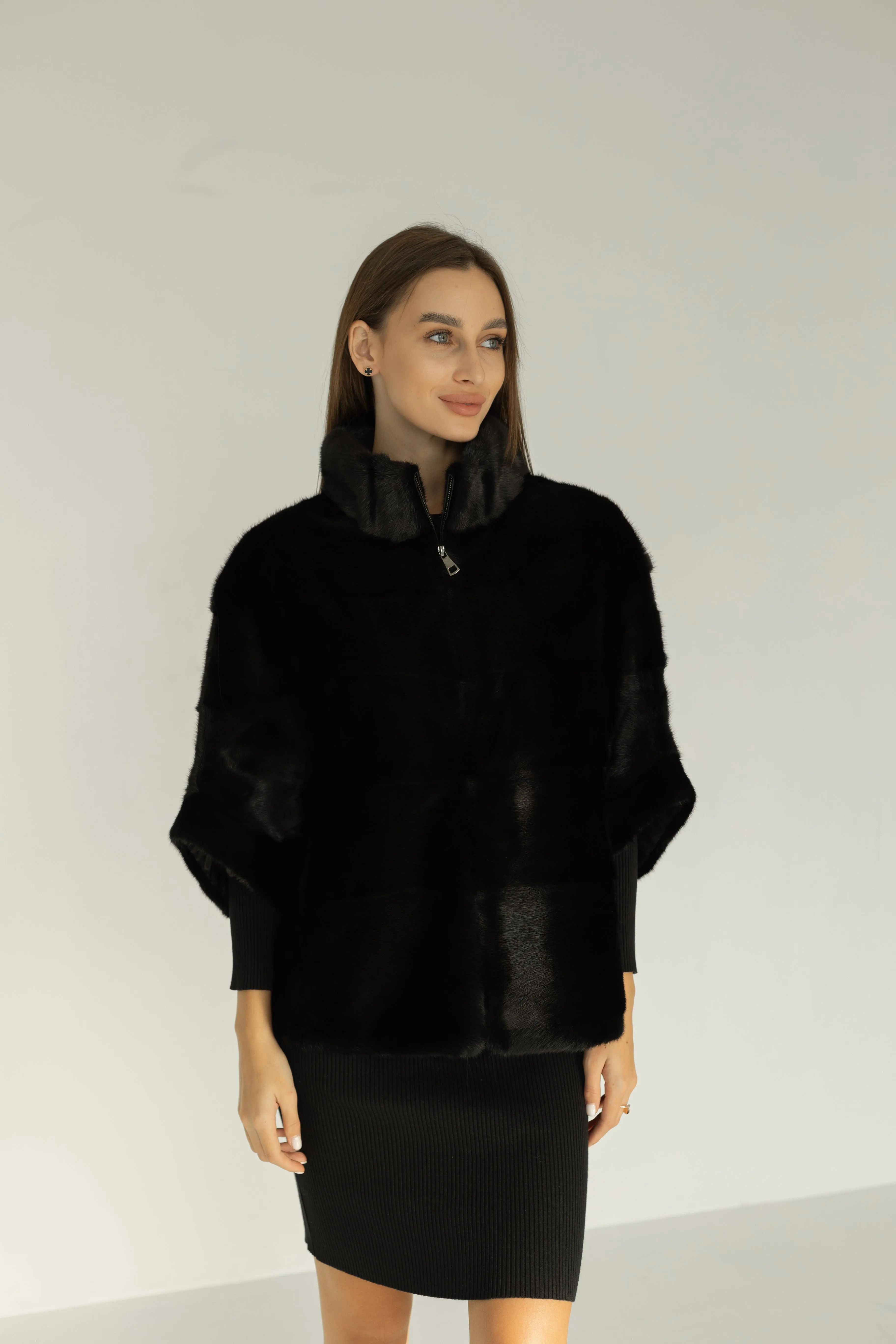 Genuine Scandinavian Mink Fur Poncho