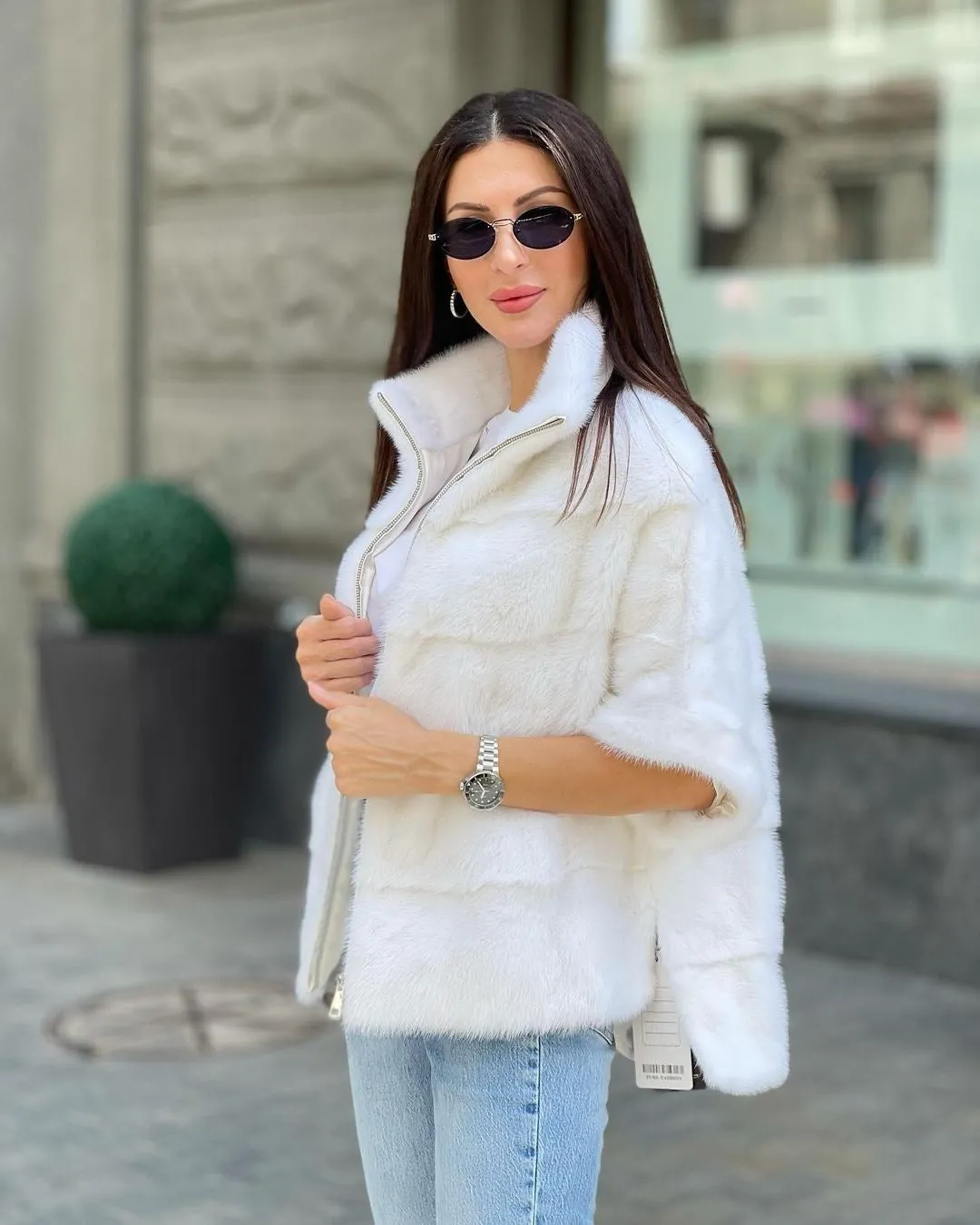 Genuine Scandinavian Mink Fur Poncho