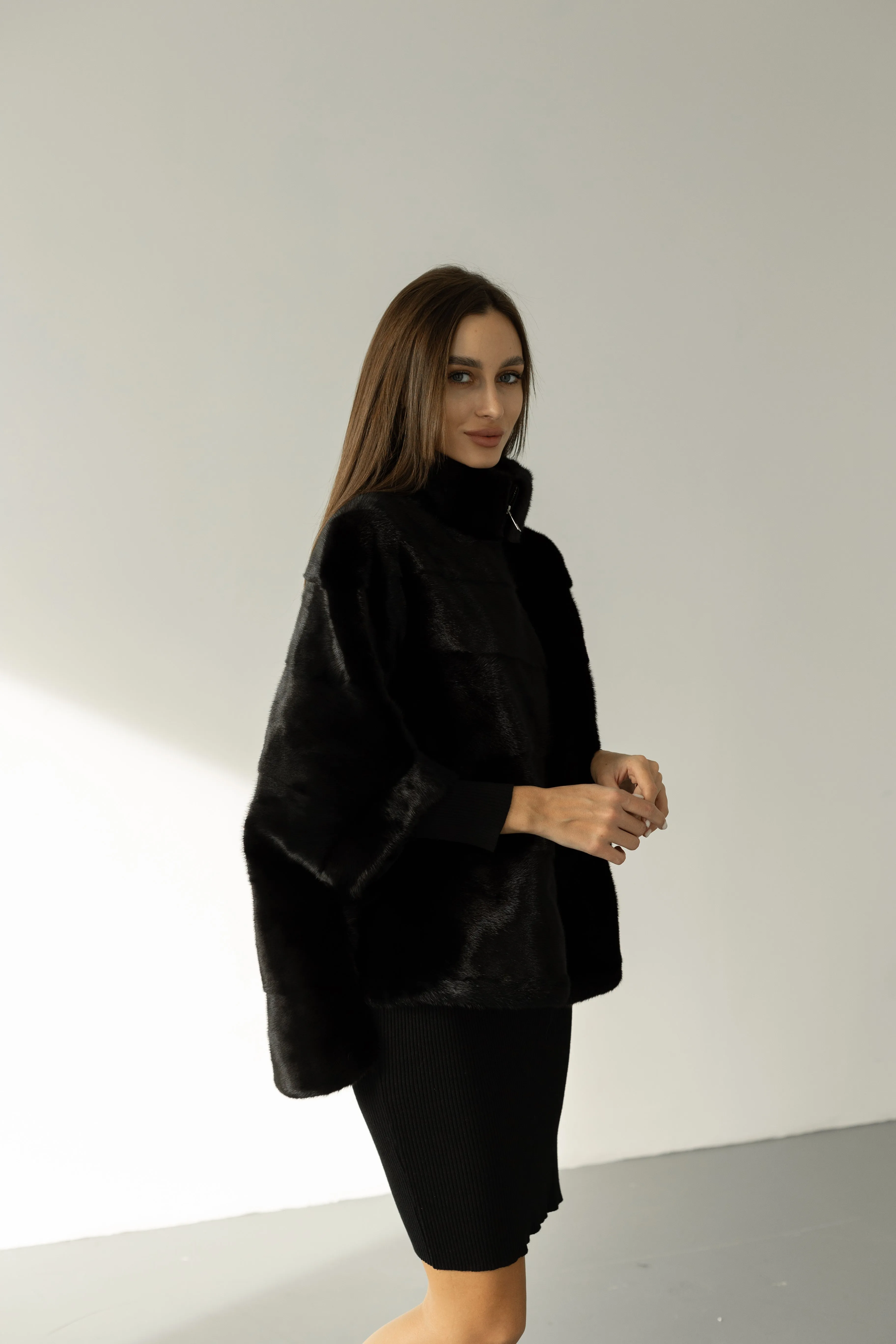 Genuine Scandinavian Mink Fur Poncho