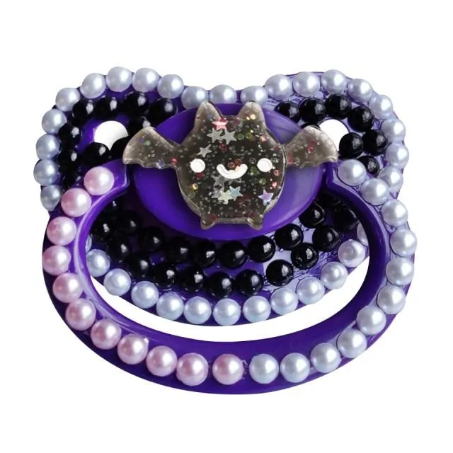 Glitter Bat Deco Pacifier