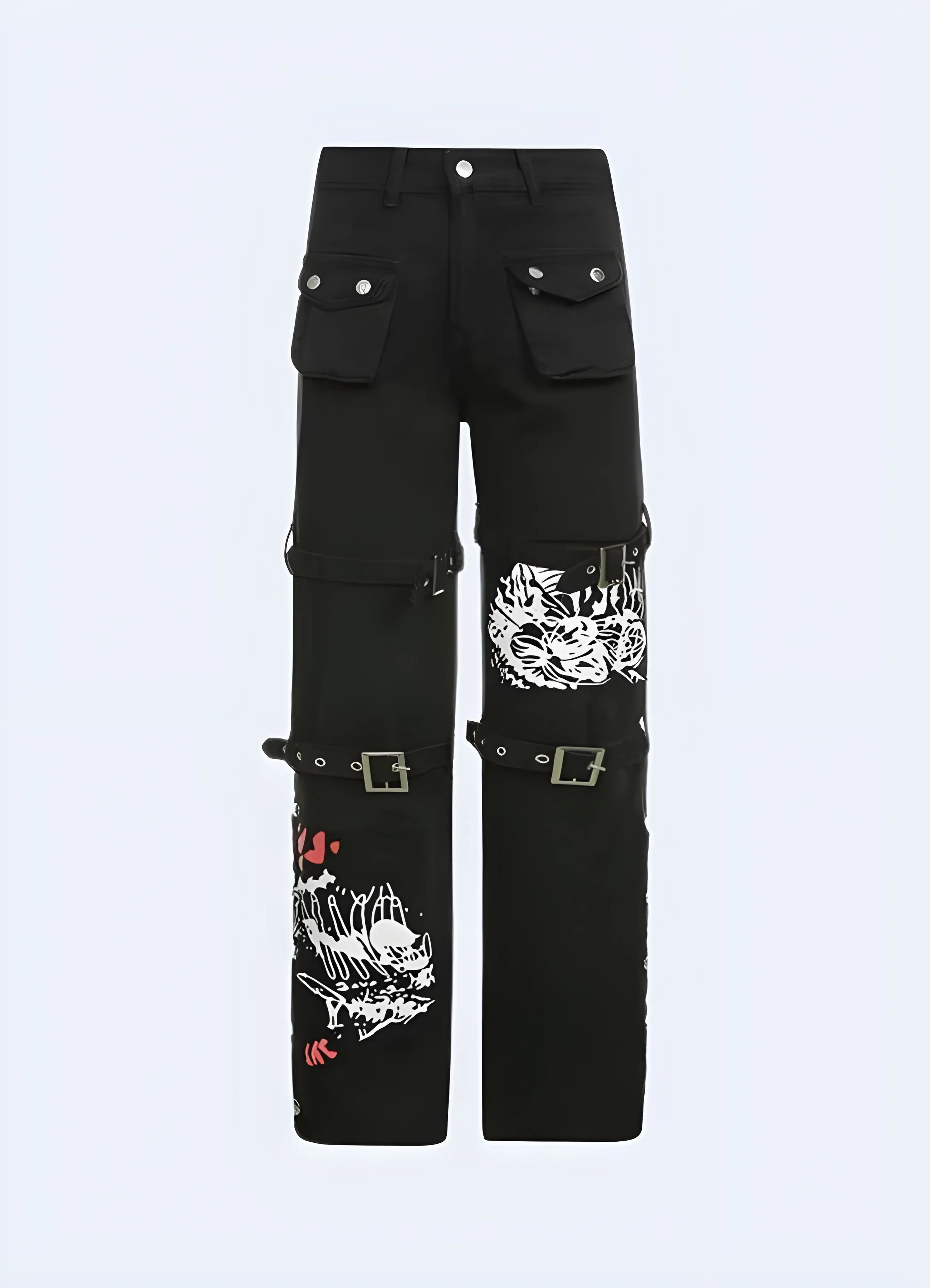 Goth Cargo Pants Womens