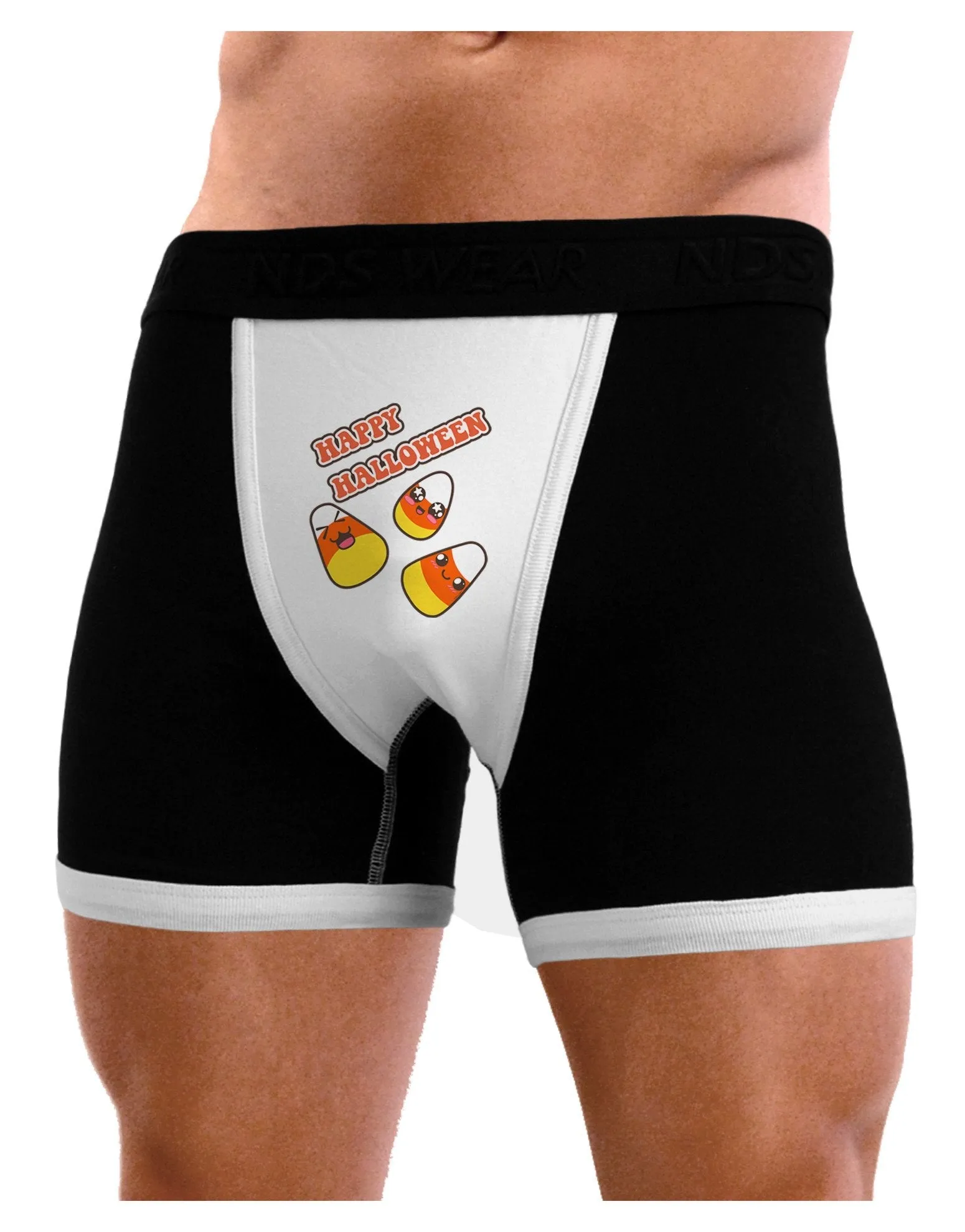 Happy Halloween Cute Candy Corn Mens Boxer Brief Underwear