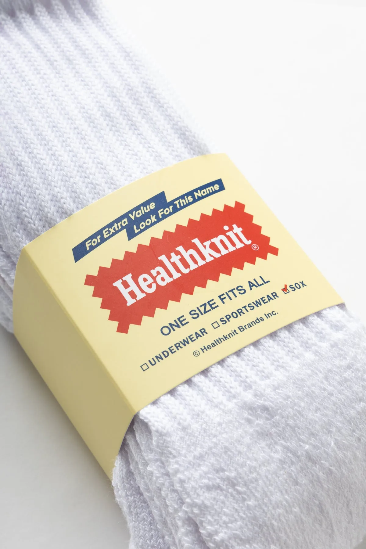 Healthknit - 3 Pack Crew Socks - White