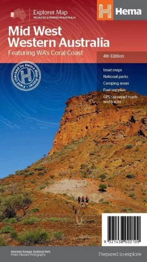 Hema Mid West Western Australia Map 4th Edition