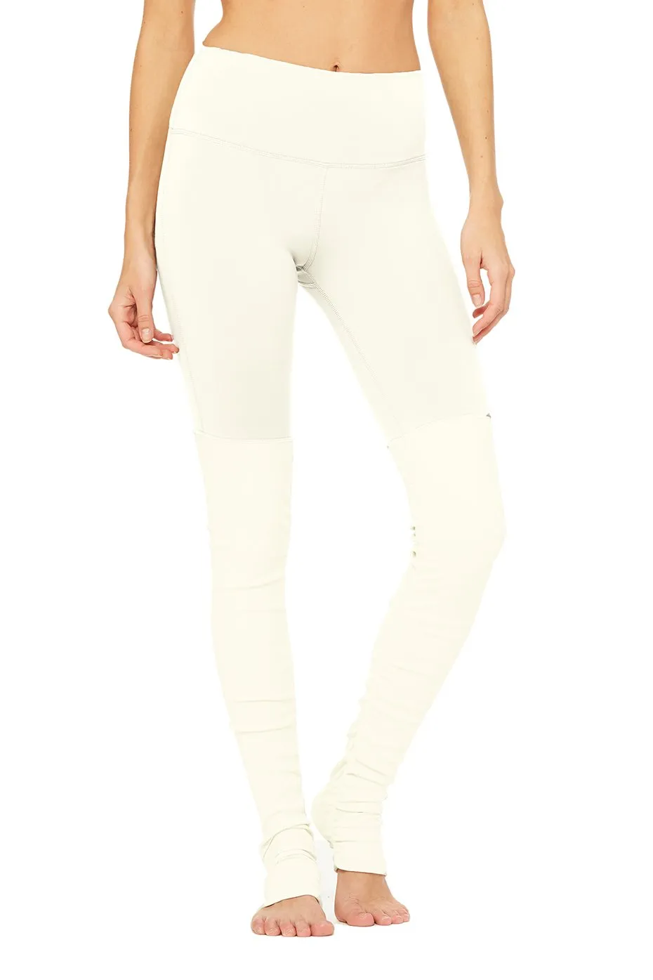 High-Waist Goddess Legging - Pristine/Pristine