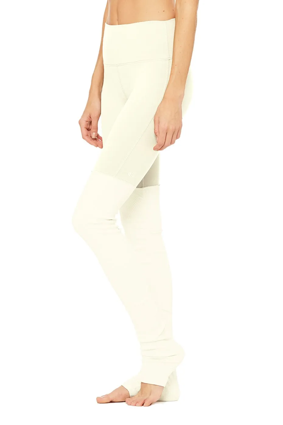 High-Waist Goddess Legging - Pristine/Pristine