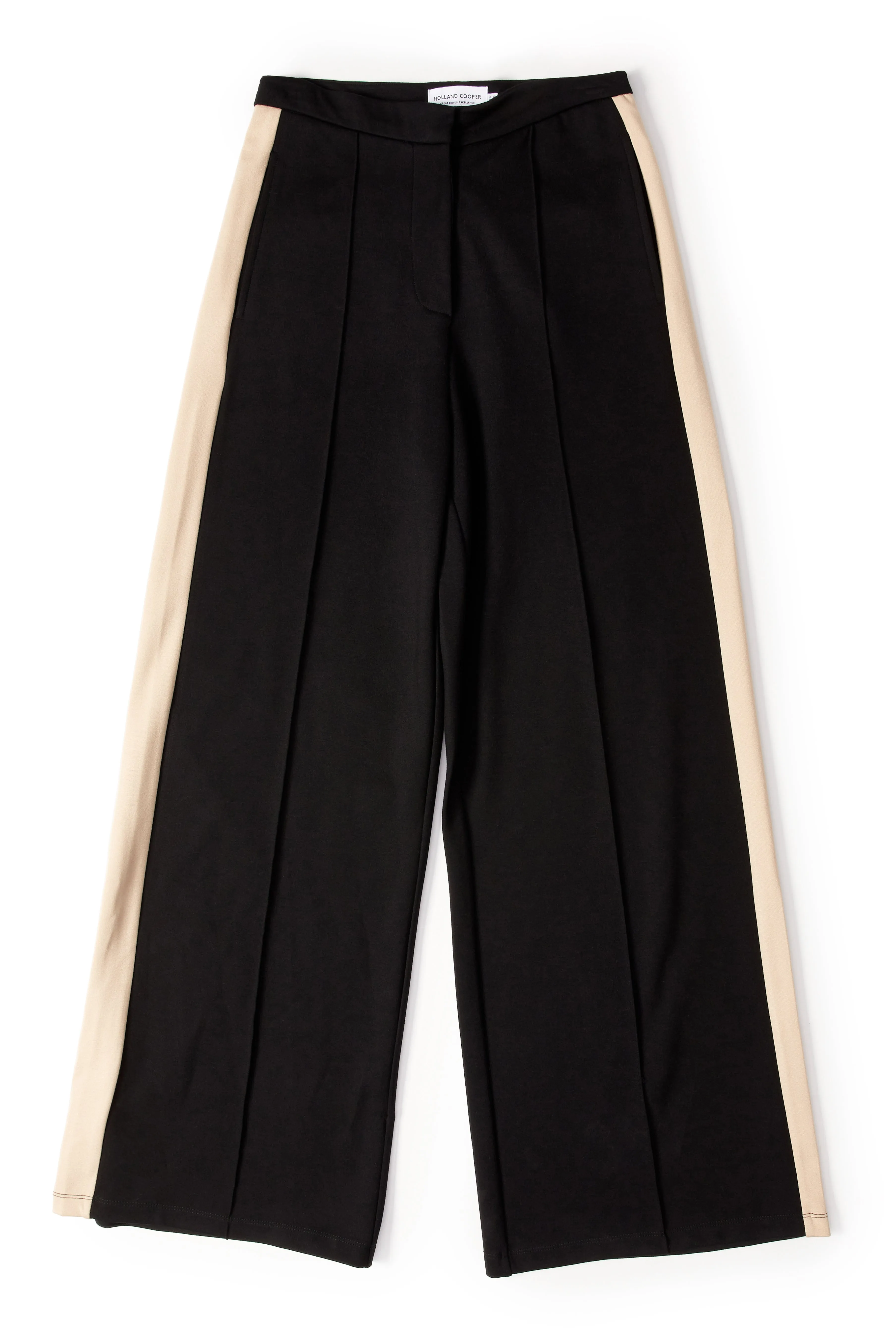 Holland Cooper Wide Leg Pant in Black